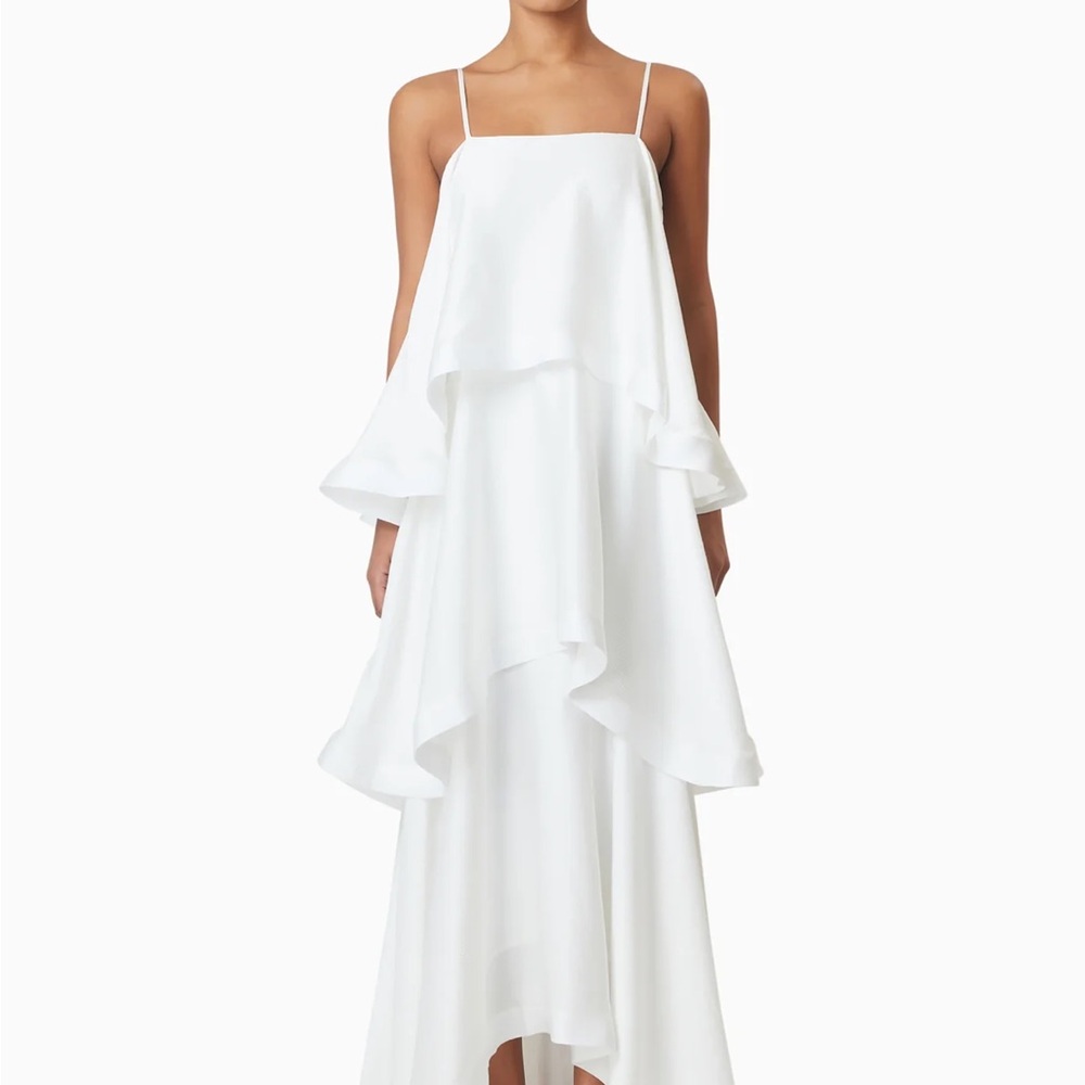 Elliatt White Layered Maxi Dress
